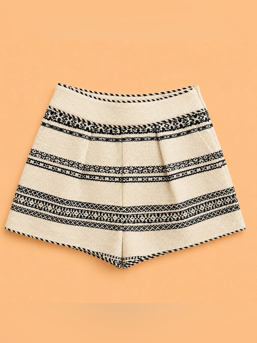 ENGLISH FACTORY TEXTURED WOVEN SHORTS
